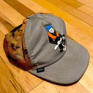 Vans, trucker hat, one size fits all
